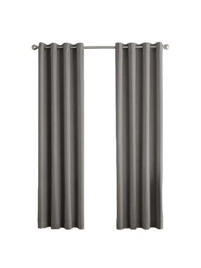 Oeko-Tex Standard 100 Blockout Window Curtains Panel 50x63 One Rod Pocket Gray